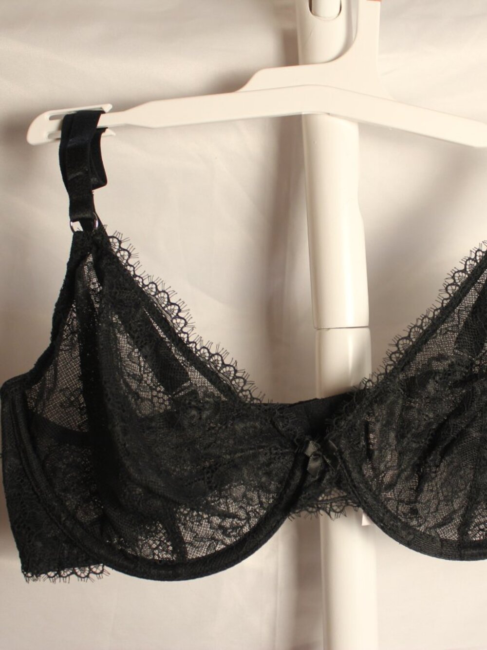 Women's Lace Unlined Demi Bra - Auden Black 36D NWT